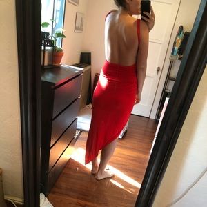 Backless jersey Hello Molly red dress